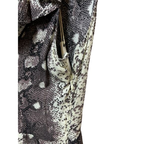 Entro Sleeveless V Neck Ruffle Leopard Romper‎ Multicolor Women's Size Medium - Picture 8 of 13